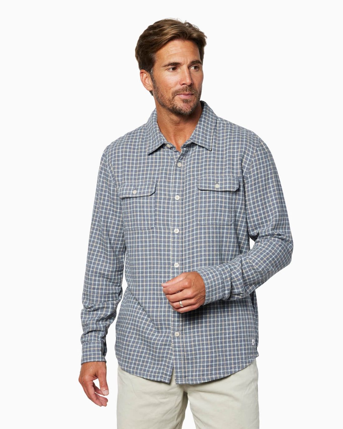 alder l/s flannel - TW1151, Color: grey, Size: M