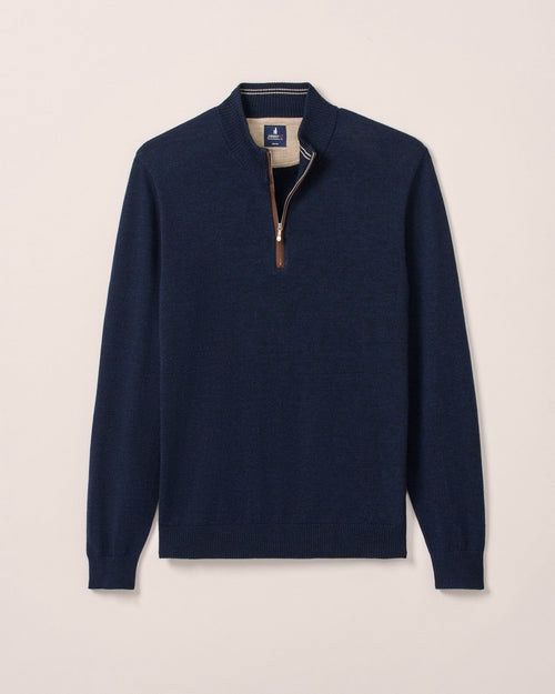 RAYNOR MERINO WOOL 1/4 ZIP SWEATER