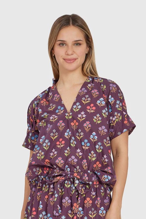 MERRITT - 15050924425376, Color: FLOWERS, Size: XS