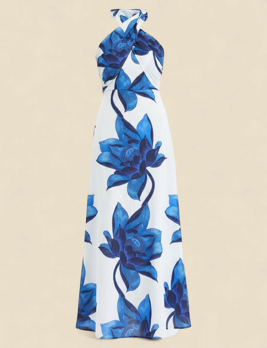 Jules Dress | Lotus Indigo