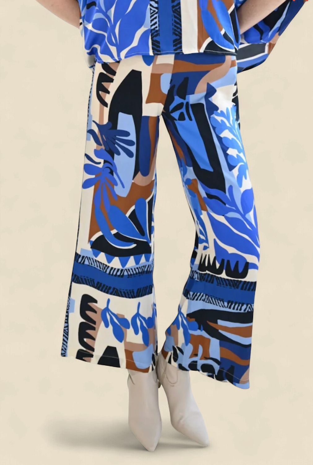 Palazzo Pant Scarf Print