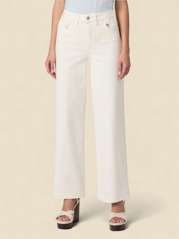 ANESSA 31IN ROUNDED INSET POCKETS - TONAL ECRU