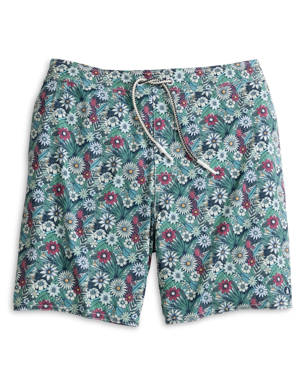 PONDEROSA HALF ELASTIC 7" SURF SHORTS, Color: BLACK, Size: M