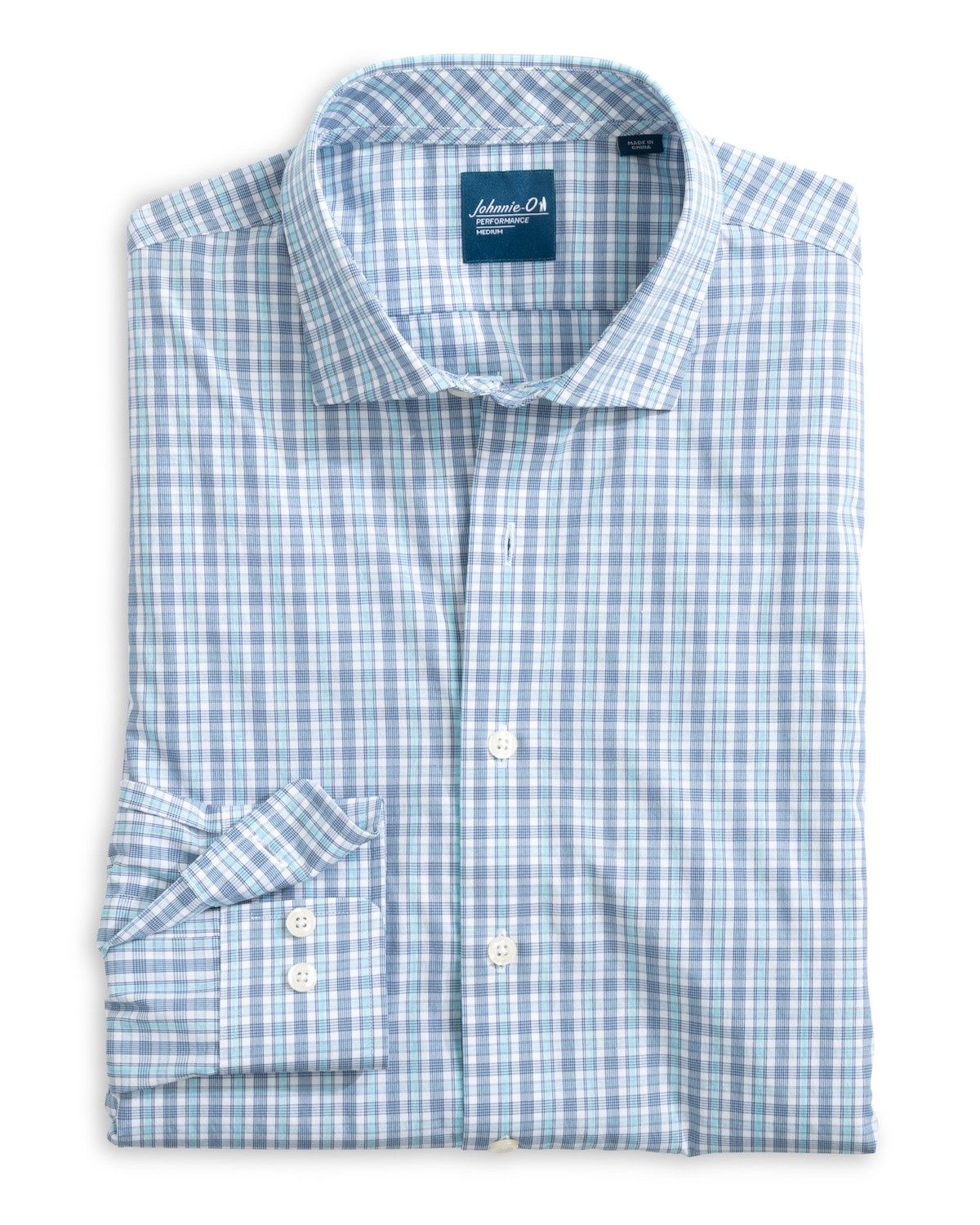 MORSE EVERYDAY PERFORMANCE BUTTON DOWN, Color: WAKE, Size: M