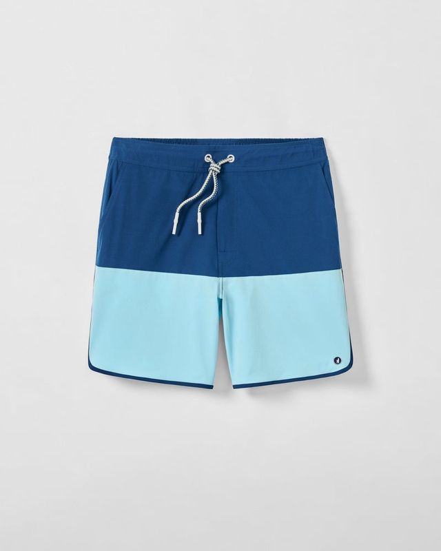 TULLY HALF ELASTIC 7'' SURF SHORTS - SCALLOPED HEM