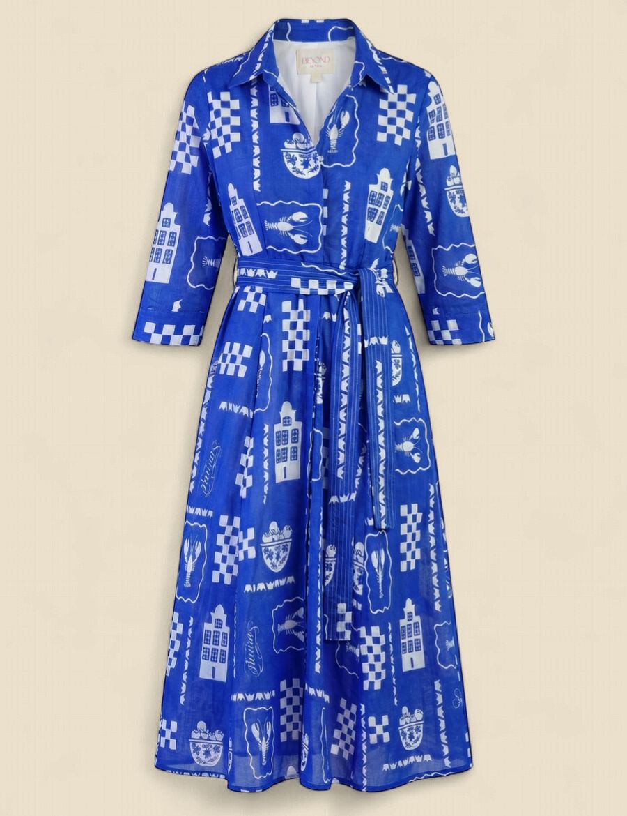 Emily Dress - Sverige Indigo