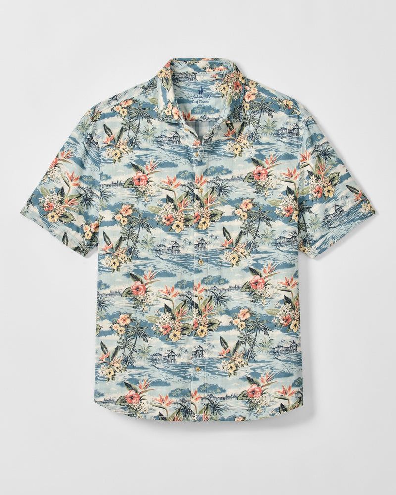 ALMANZO - SHORT SLEEVE HANGIN' OUT BUTTON DOWN SHIRT