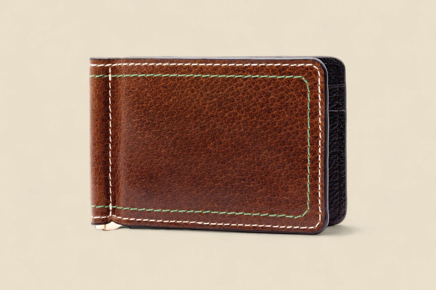 BILL WATER BUFFALO CREDIT CARD MONEY CLIP - BURNT CEDAR, Size: OS