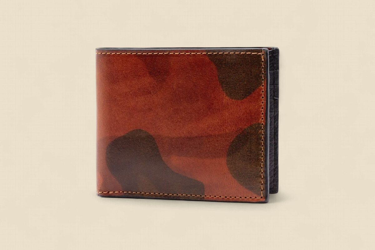 HEMINGWAY SADDLE LEATHER BILLFOLD - CAMO, Size: OS