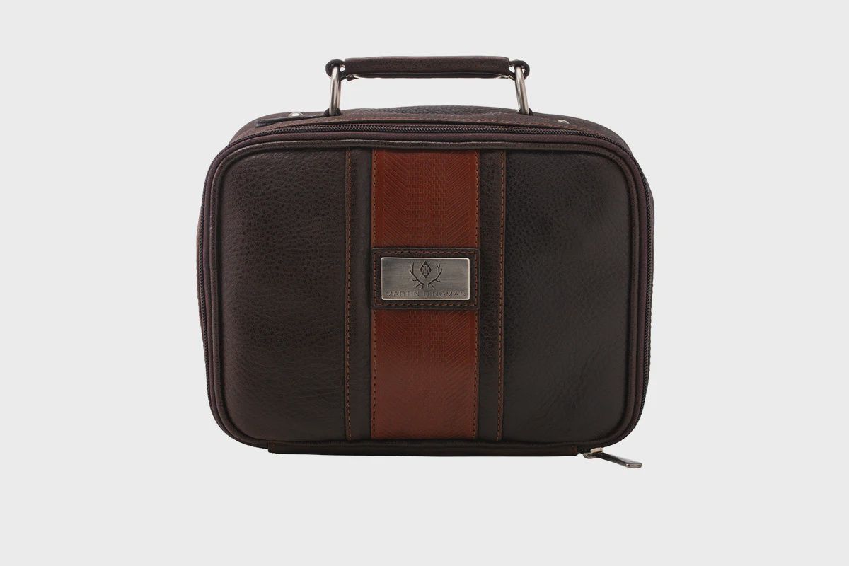 RUDYARD SADDLE LEATHER JOURNEY SHAVE CASE