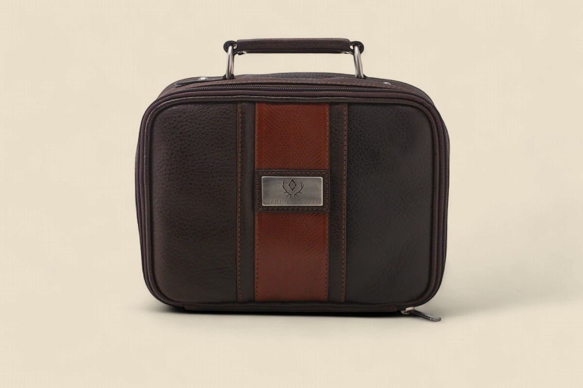 RUDYARD SADDLE LEATHER JOURNEY SHAVE CASE