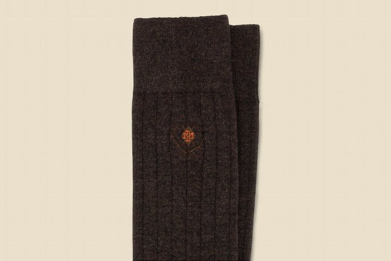 ALL SEASON COUNTRY CLASSIC MERINO WOOL AND PIMA COTTON SOCKS - WALNUT