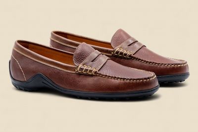 BILL ROYAL BULLHIDE PENNY LOAFERS - CHESTNUT
