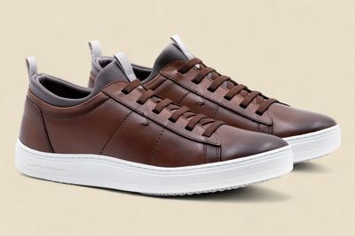 CAMERON SHEEP SKIN SNEAKERS - WHISKEY