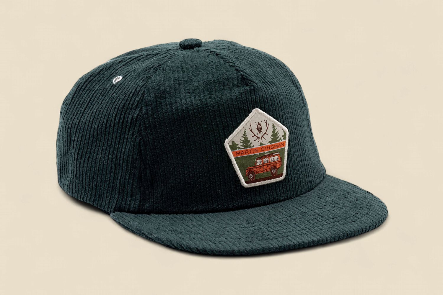 CORDUROY COUNTRY CAP - HUNTER GREEN