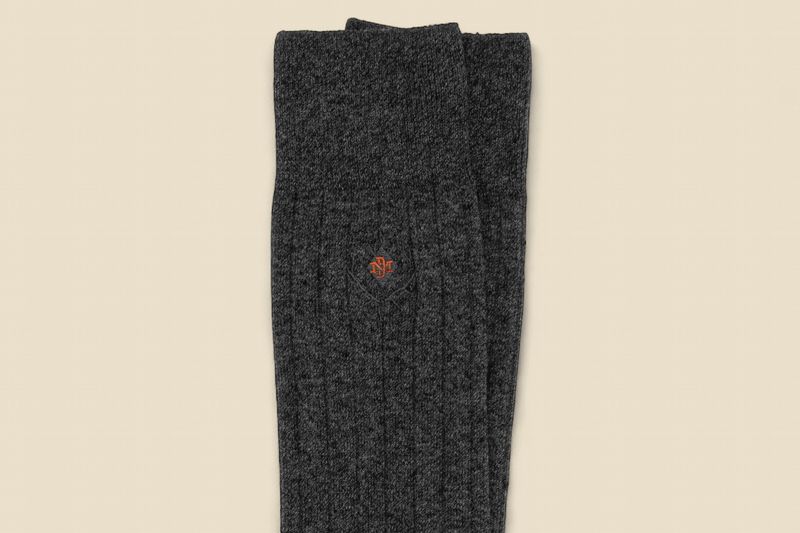 ALL SEASON COUNTRY CLASSIC MERINO WOOL AND PIMA COTTON SOCKS - CHARCOAL