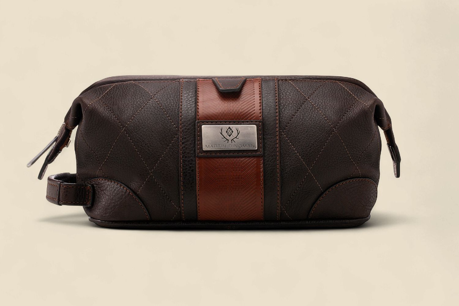 RUDYARD SADDLE LEATHER LODGE SHAVE CASE