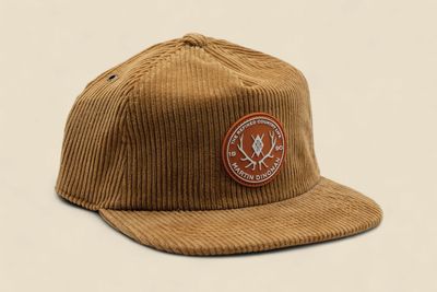 CORDUROY COUNTRY CAP - TOBACCO