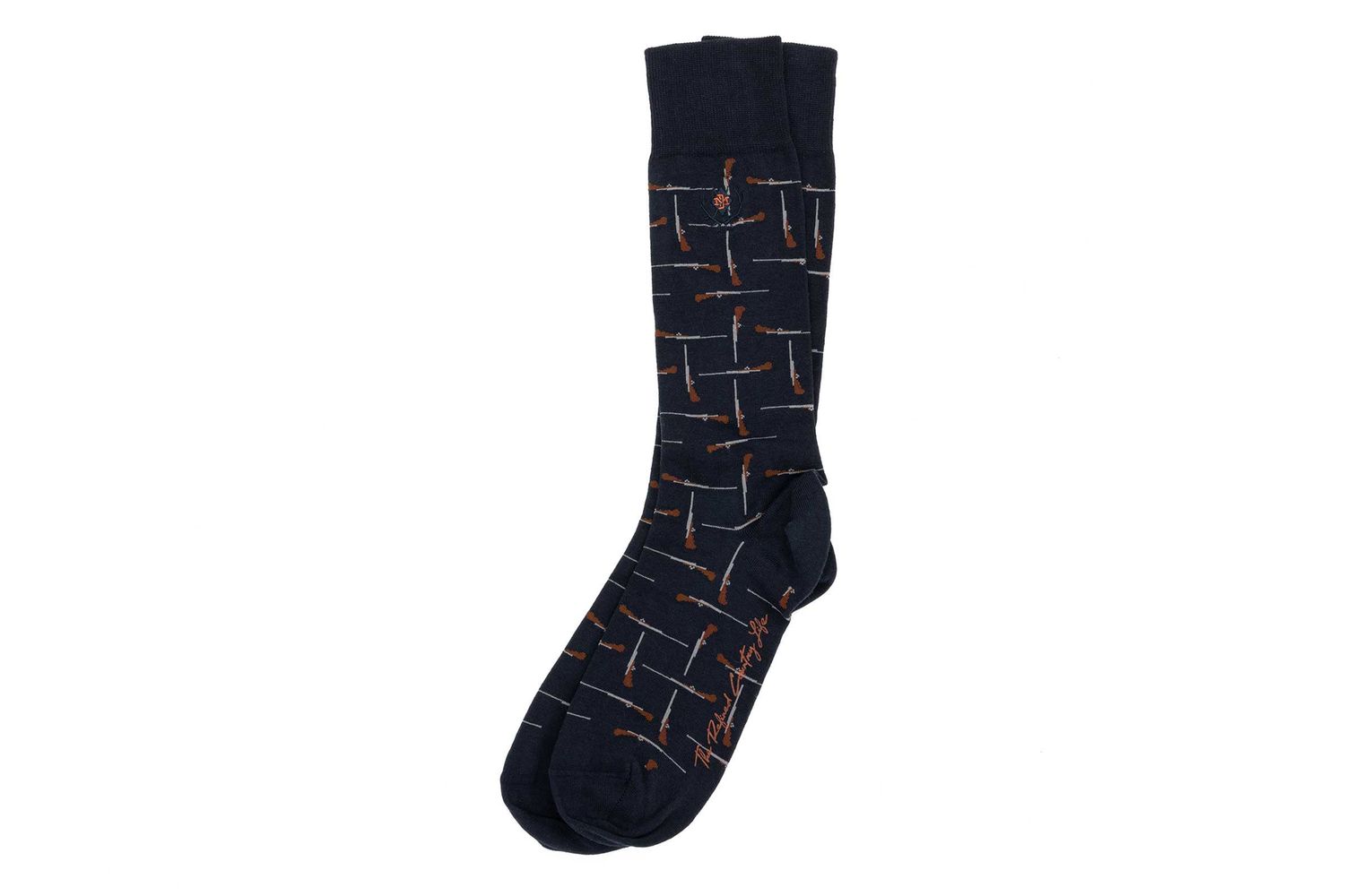 FANCIES PERUVIAN PIMA COTTON SOCKS - NAVY RIFFLE