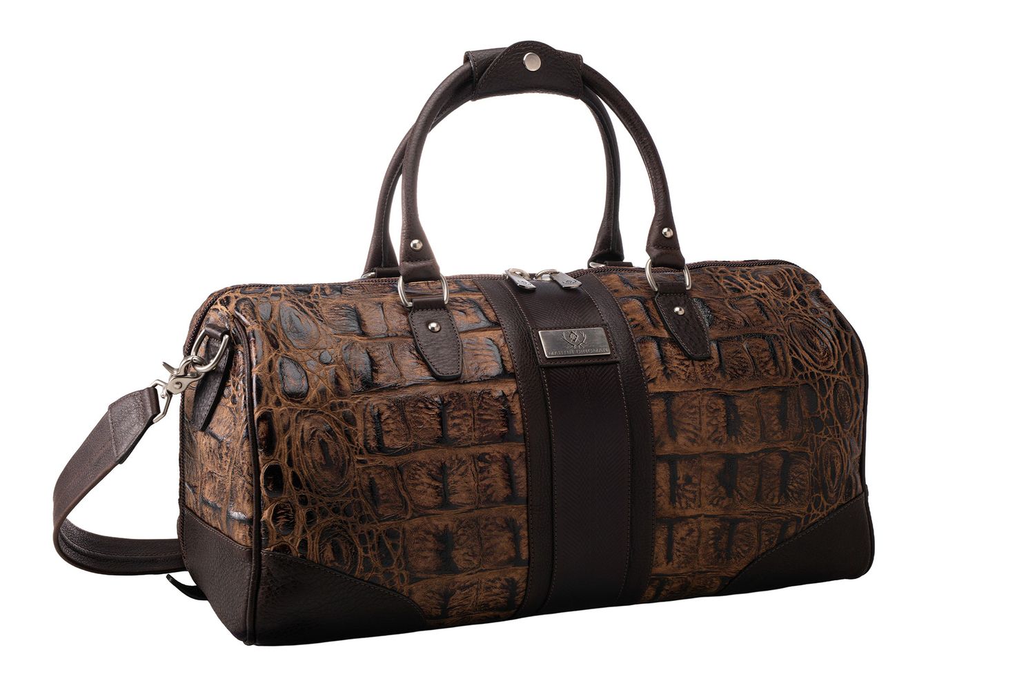 SAFARI NILE CROCODILE GRAIN DUFFEL