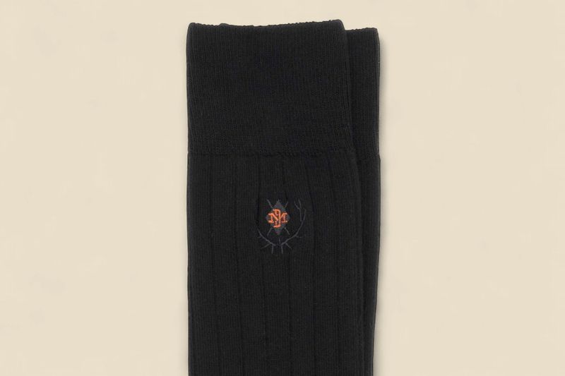 ALL SEASON COUNTRY CLASSIC MERINO WOOL AND PIMA COTTON SOCKS - BLACK