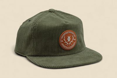 CORDUROY COUNTRY CAP - EVERGREEN