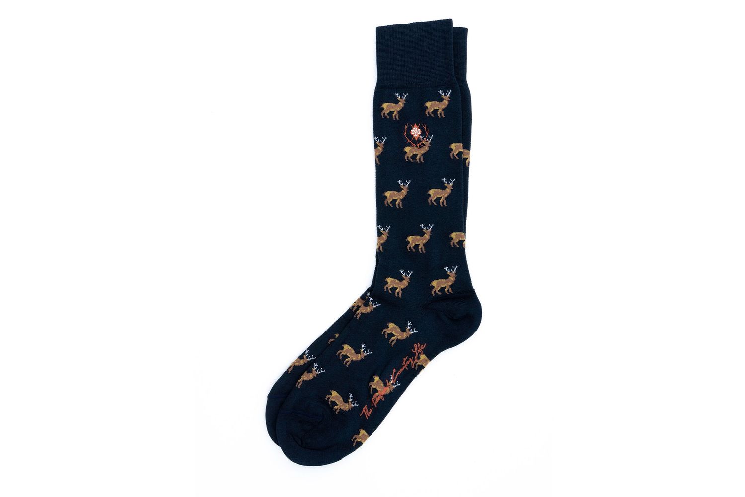ELK PERUVIAN PIMA COTTON SOCKS - NAVY