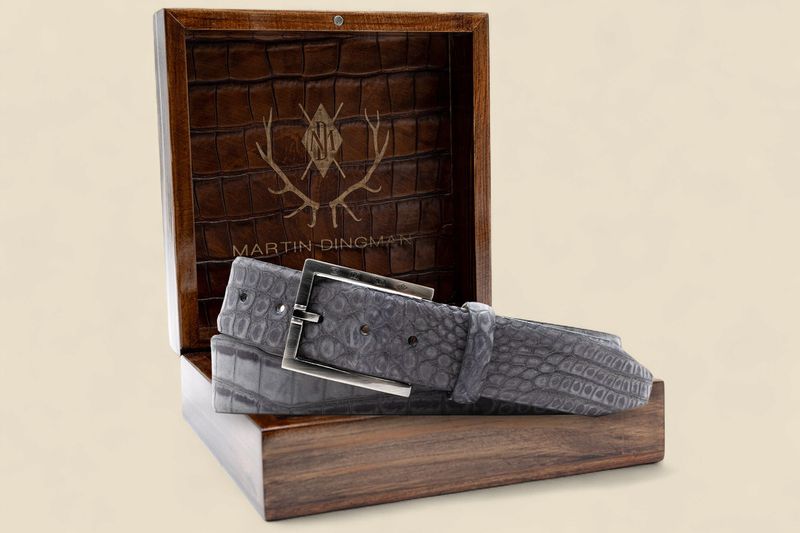 ONE BY ONE GENUINE ALLIGATOR - SLATE