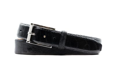 ONE BY ONE GENUINE OSTRICH - BLACK