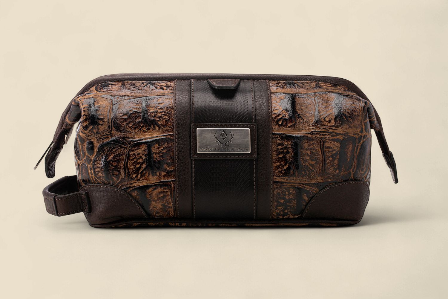 SAFARI NILE CROCODILE GRAIN SHAVE CASE