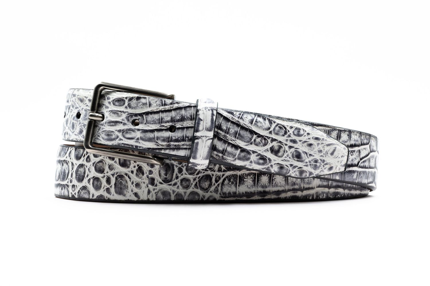 ONE BY ONE CAIMAN CROCODILE - PEWTER