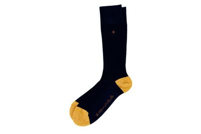 VENTILATED ALL SEASON PERUVIAN PIMA COTTON SOCKS - NAVY