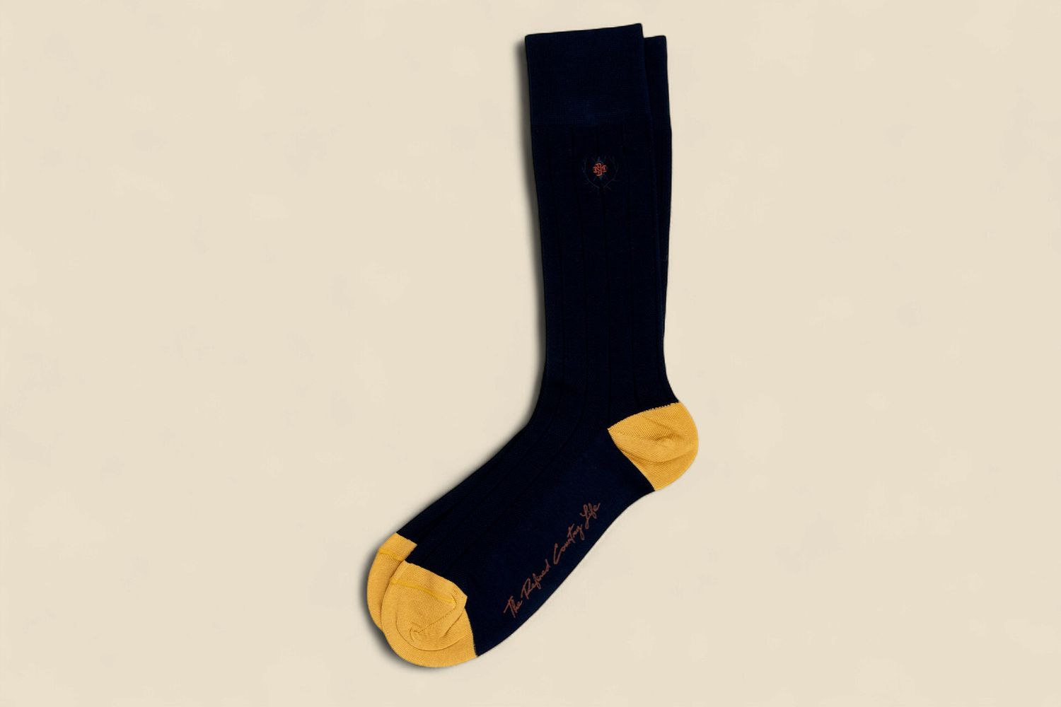 VENTILATED ALL SEASON PERUVIAN PIMA COTTON SOCKS - NAVY