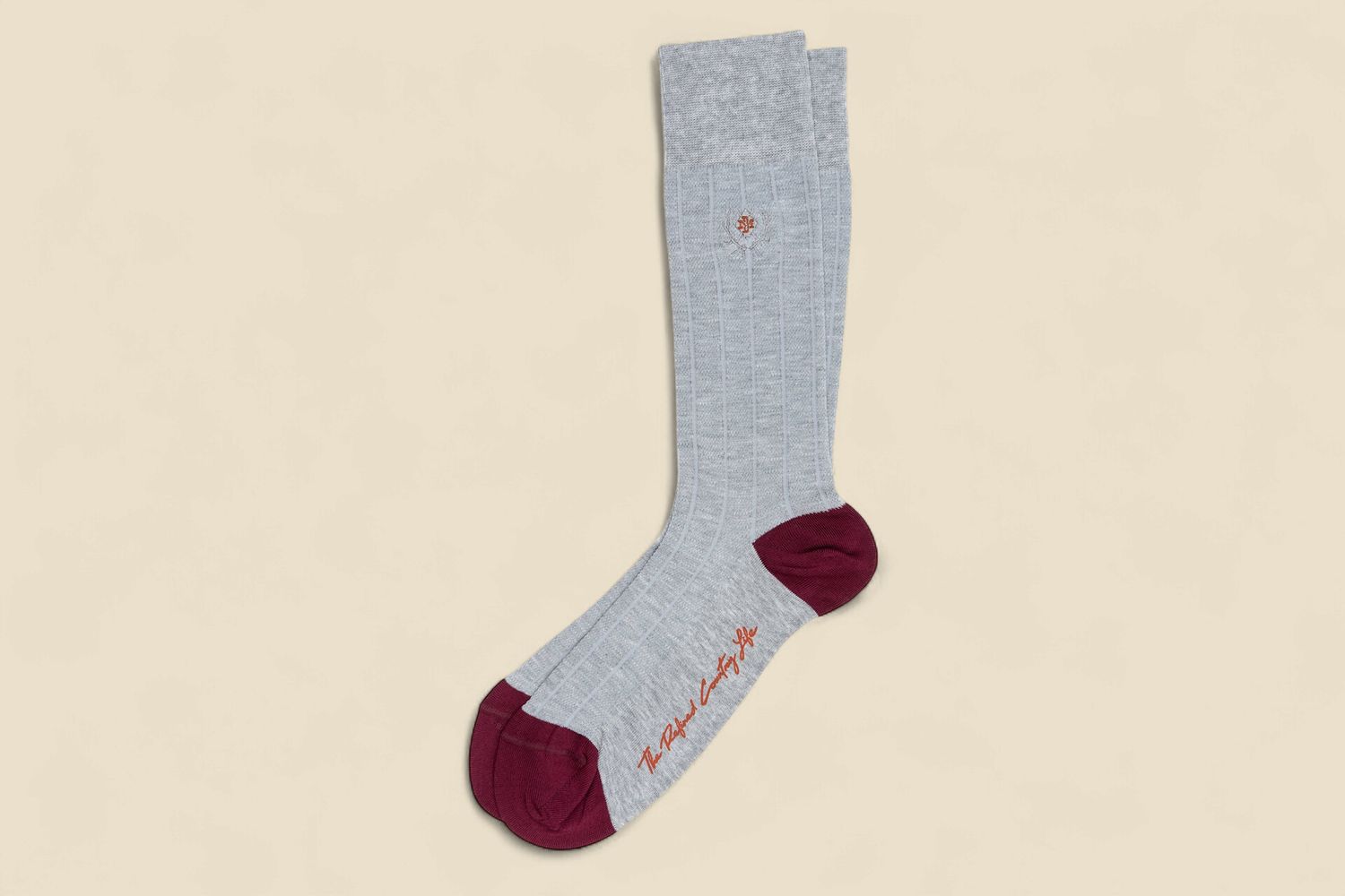 VENTILATED ALL SEASON PERUVIAN PIMA COTTON SOCKS -HEATHER GREY