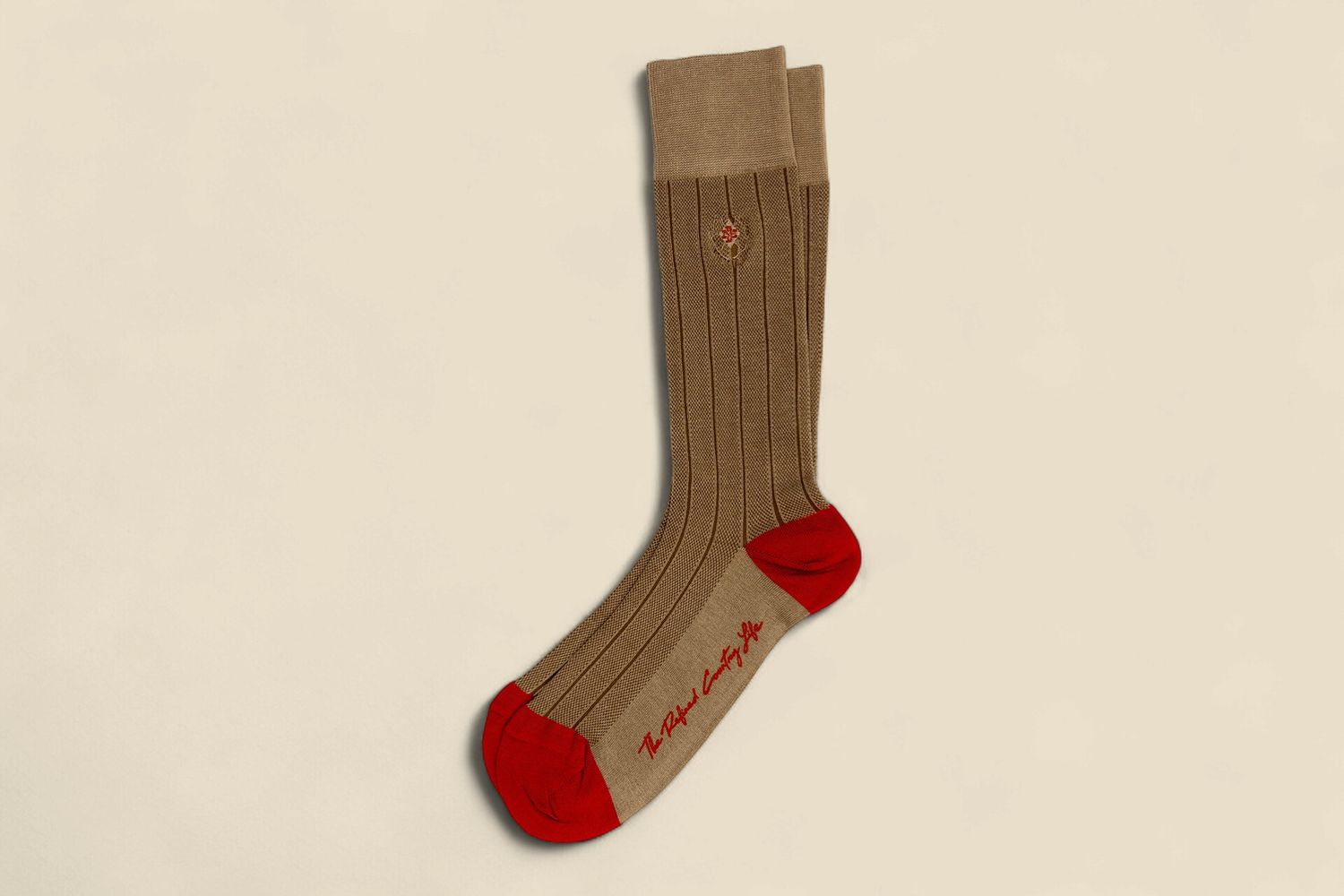 VENTILATED ALL SEASON PERUVIAN PIMA COTTON SOCKS -KHAKI