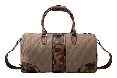 WOODLAND QUILTED OXFORD CANVAS DUFFEL