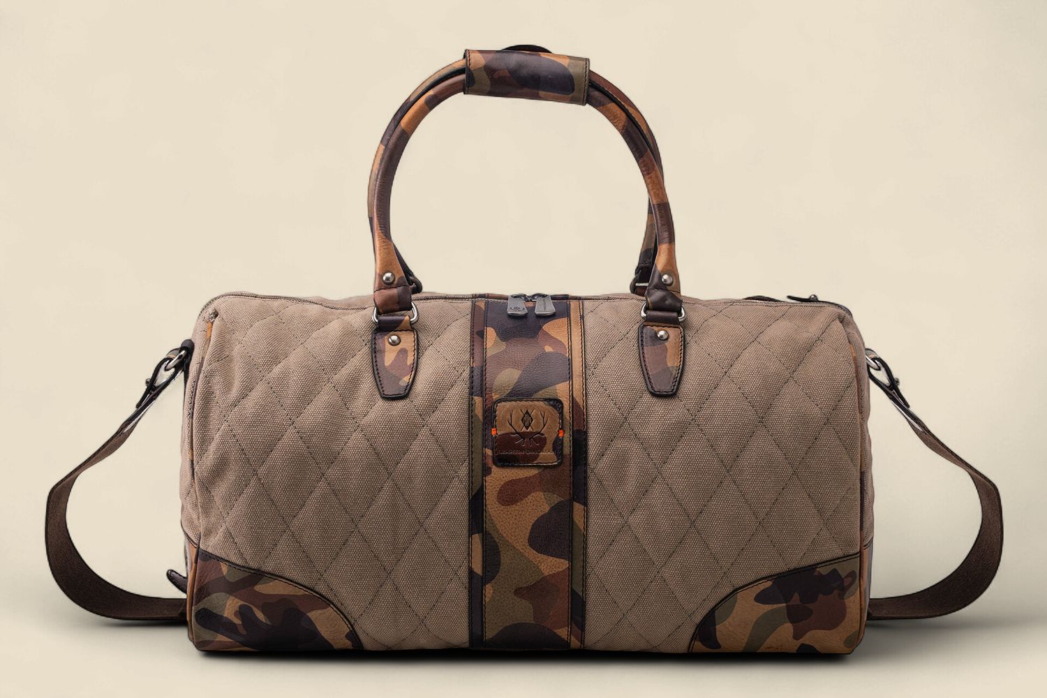 WOODLAND QUILTED OXFORD CANVAS DUFFEL