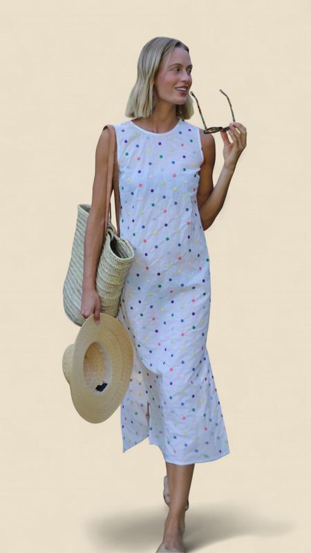 Shift Dress - Multi Dot