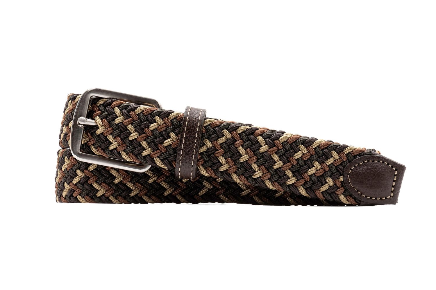 NEWPORT WOVEN ITALIAN RAYON ELASTIC BELT - SPRUCE