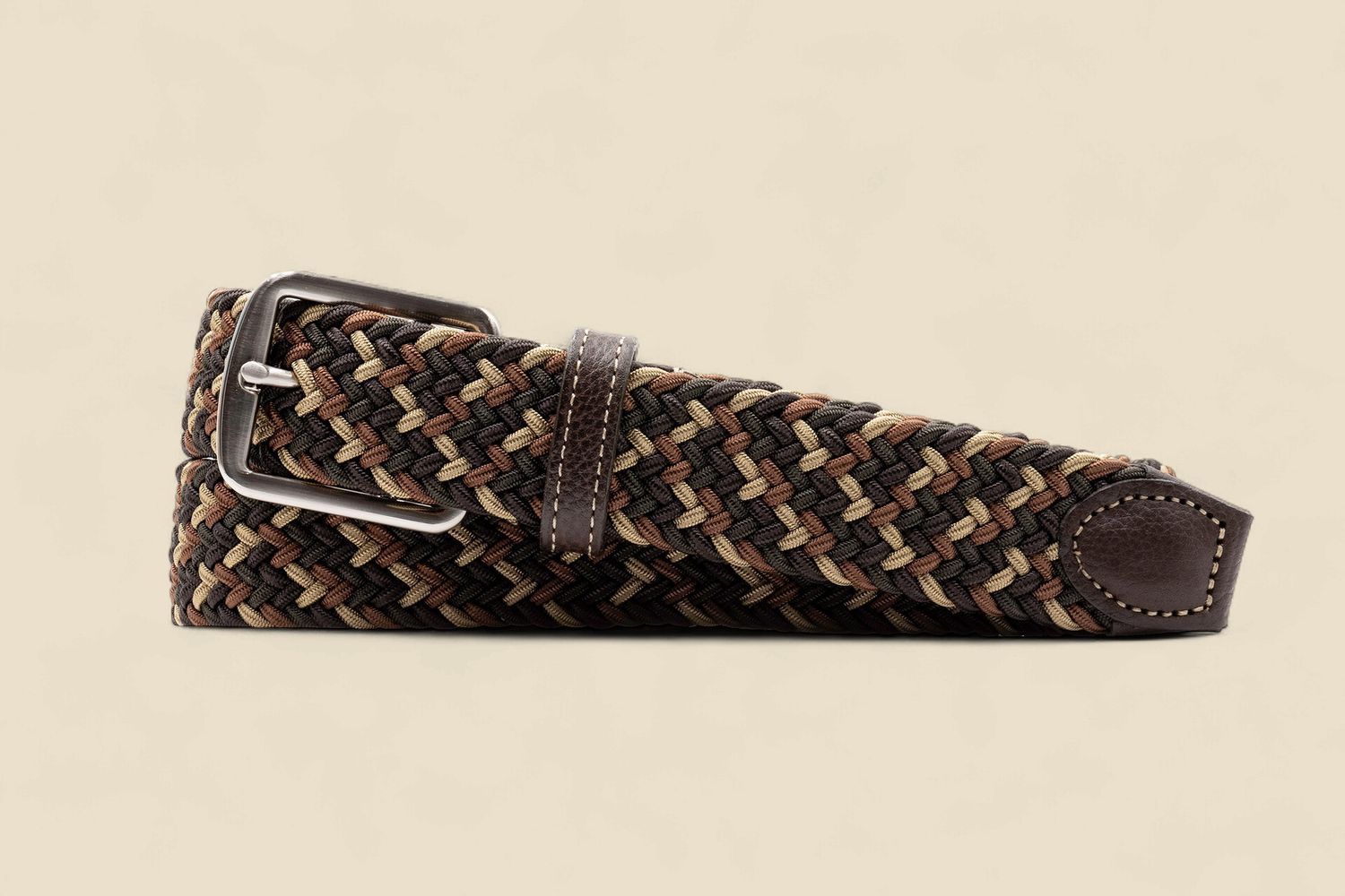 NEWPORT WOVEN ITALIAN RAYON ELASTIC BELT - SPRUCE