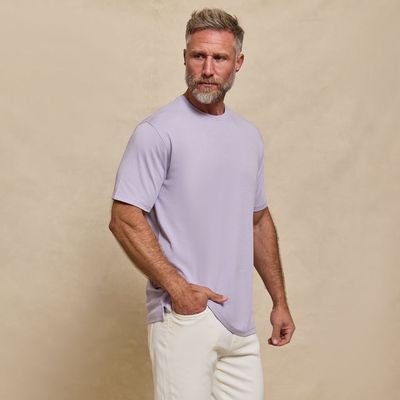 THE LUXE SUPIMA - CREW NECK SS TEE - LAVENDER