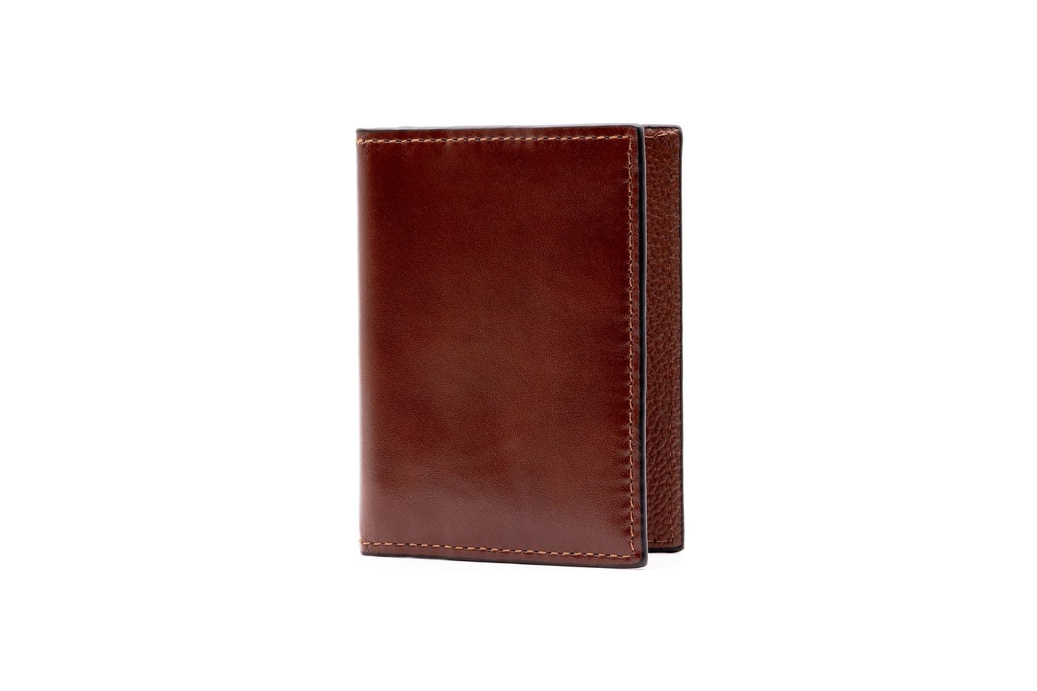 EDWARD SADDLE LEATHER ID WALLET - TAN