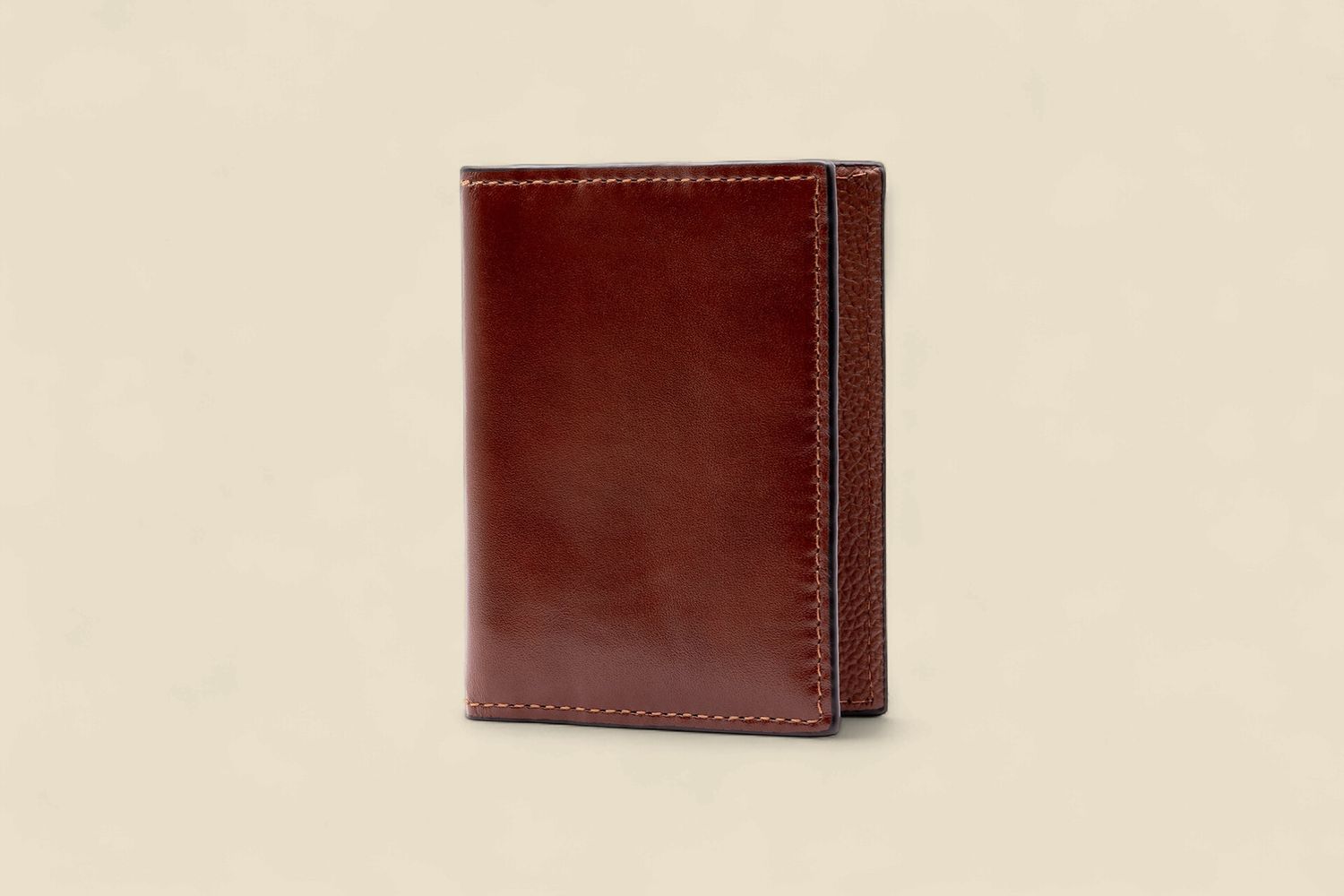 EDWARD SADDLE LEATHER ID WALLET - TAN