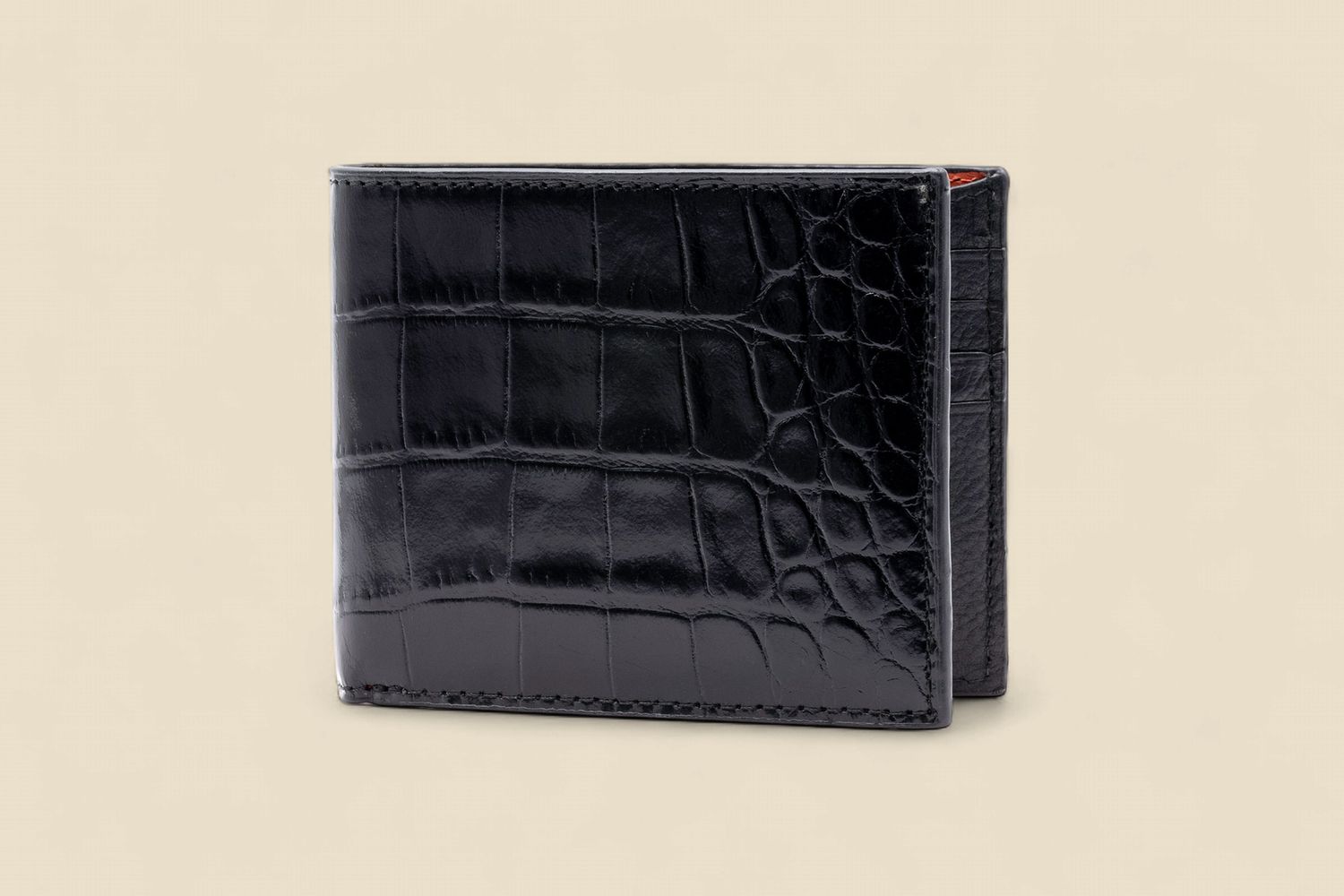 ANTHONY ALLIGATOR GRAIN BILLFOLD - BLACK, Size: OS