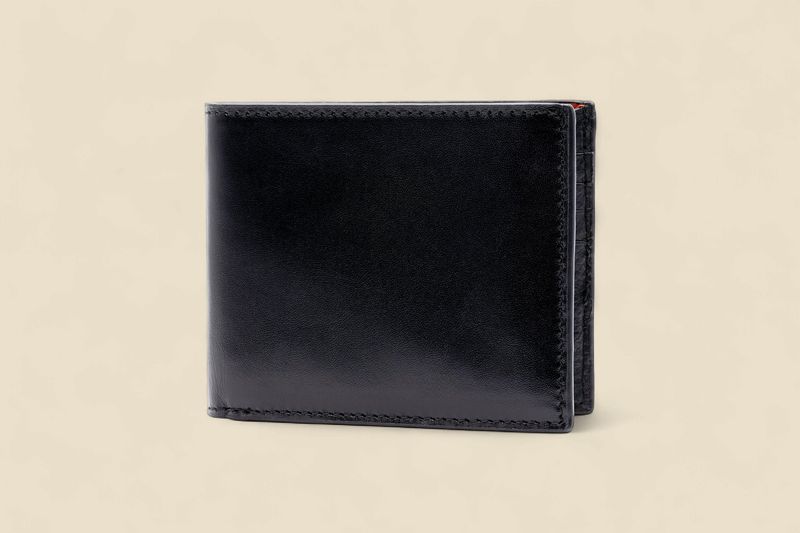 EDWARD SADDLE LEATHER BILLFOLD - BLACK