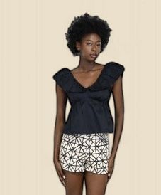 AMY SHORTS BLACK BAMBOO