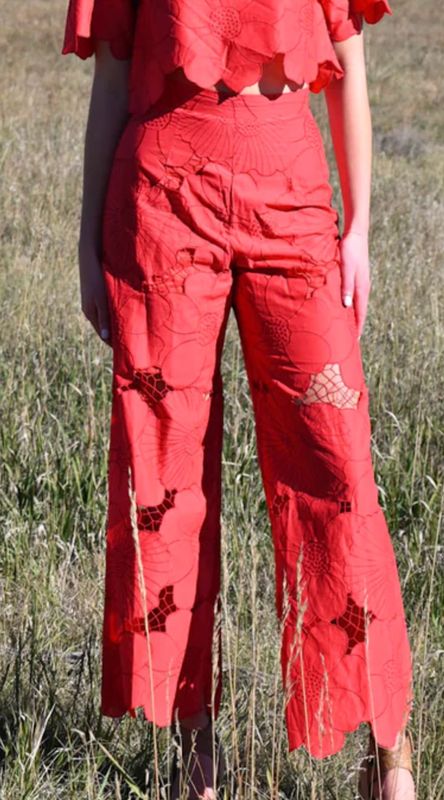 MATADOR PANTS RED FLORAL