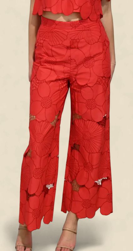 MATADOR PANTS RED FLORAL