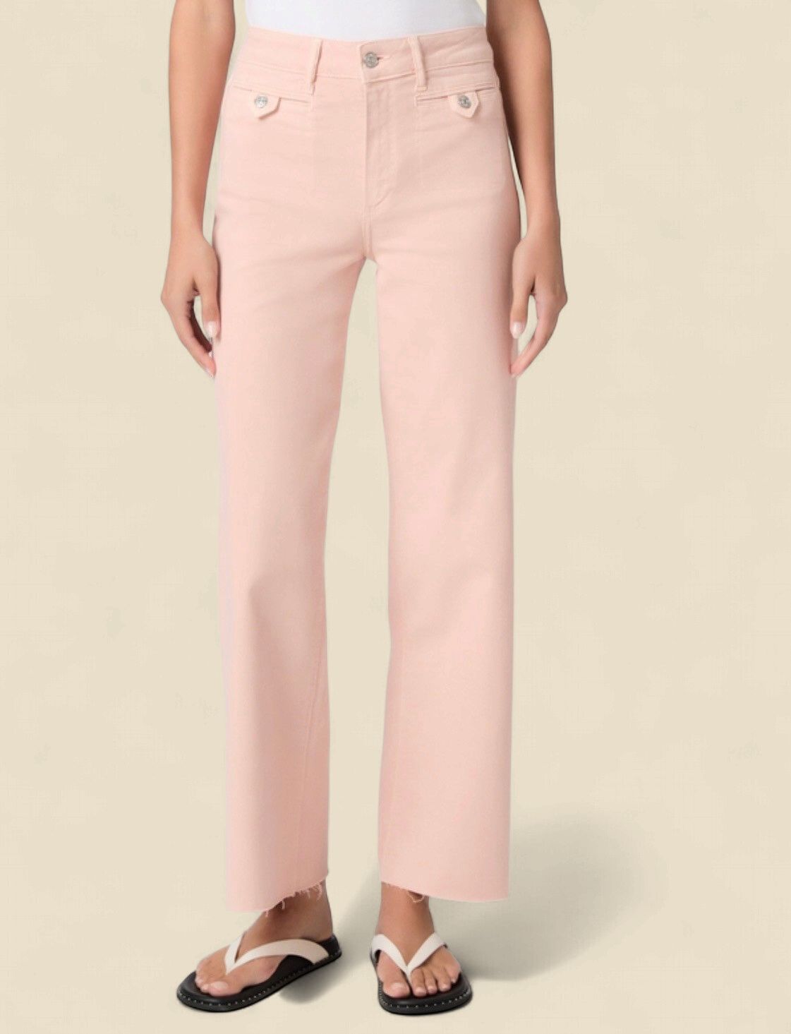 ANESSA 31IN WELT STITCH RAW HEM - VINTAGE SUNSET PINK