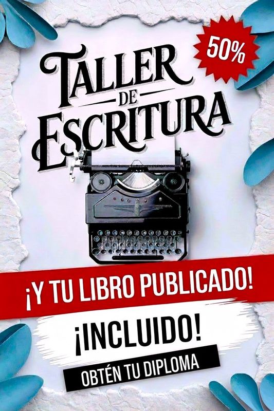 TALLER DE ESCRITURA | INCLUYE LA PUBLICACIÓN DE TU LIBRO Y DIPLOMA